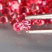 Vibrant color! Diamond cut! 2.86ct hot red Sapphire set!