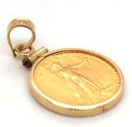 1986 US $5 Gold Piece Pendant