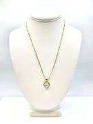 Beautiful 3 Ct Heart Cut Simulated Diamond Pendant Necklace