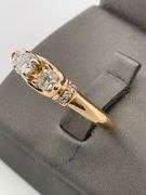 CERTIFIED BRAND NEW 14K YELLOW GOLD DIAMOND RING