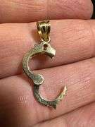 10k Yellow Gold Handcuff Pendant