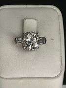 Wow! Certified 4+ CTTW Natural Diamond Ring set in Platinum