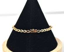 Pretty 14K Yellow Gold Opal Gemstone Bracelet