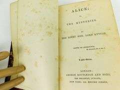 C. 1866 Lord Lytton's Works Antique Book