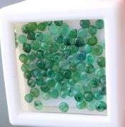 3.74 carats of real round cut Colombian Emeralds!