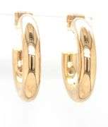 14kt Yellow gold 5mm Tube hoop earrings