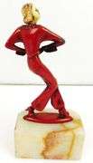 J.B. Hirsch Art Deco Dancer on Marble Base