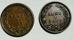 Two Patriotic CW Tokens
