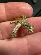 10K Yellow Gold Uzi Machine Gun Pendant