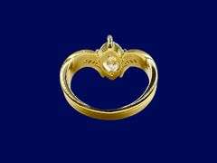 WOW!!! Ladies Sparkling 14 Kt Yellow Gold Plated 3.75 Ct Marquis Cut Lab Simulated Diamond Ring