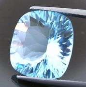 Full body flashing! 11.98ct Swiss blue Topaz from Brazil!