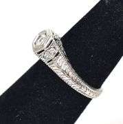Sparkling 14K White Gold Diamond Ring