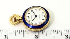 Wonderful 18K Pendant Watch with Enameling