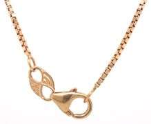 Useful 14K YG 24" Box Link Necklace