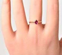 Gorgeous 14K Yellow Gold Ruby Gemstone Ring