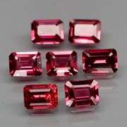 Large examples! 5.73ct set of rare pink Malaya Garnets!