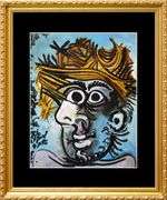 Pablo Picasso, Head Of A Man With A Straw Hat
