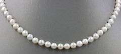 5.5-6mm White fresh-water pearl strand necklace