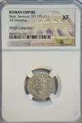 Bold NGC XF graded Septimius Severus Roman Silver Denarius, 193-211