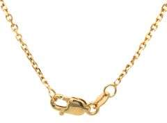 Practical 14K YG Cable Link Necklce