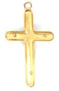 14kt Yellow gold cross religious cross pendant
