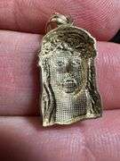 10K Yellow Gold Jesus Bust Pendant