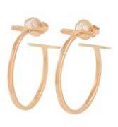 Tiffany & Co. T Wire Medium Hoop Earrings in 18K