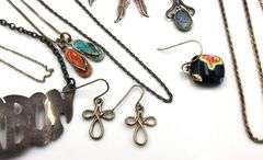 Big group lot of vintage 925 sterling silver mixed jewelry