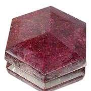 Huge 2600 Ct Rare Hexagon Cut Certified Natural Red Ruby Solitaire.