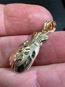 10K Yellow Gold Money Bag Pendant