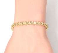 Brilliant 14K Yellow Gold Diamond Bracelet