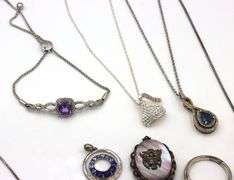 Group lot of Vintage 925 sterling silver mixed jewelry