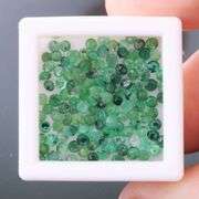 4.17 carats of real round cut Colombian Emeralds!
