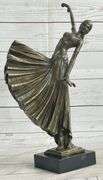 Dancer with Long Skirt Bronze Statue