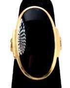 Timeless 10K Yellow Gold Black Onyx Gemstone Ring