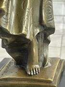 Dancer with Long Skirt Bronze Statue