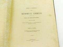 1882 James A. Garfield Memorial Address