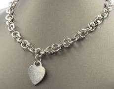 Tiffany & Co return to Tiffany heart shaped charm necklace