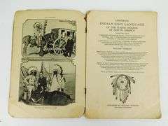 1929 Indian Sign Language from Boy Scout Jamboree