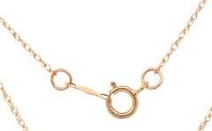 10kt Yellow gold 0.15ct diamond pendant on chain necklace