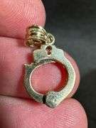 10k Yellow Gold Handcuff Pendant
