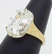 Certified Rare 5.51CT Antique Cushion Cut Diamond Ring