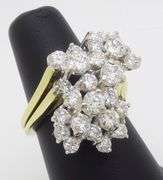 3.54CTW Diamond Cocktail Ring Made in 18k Gold