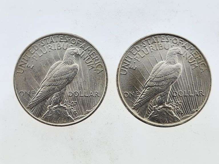 1922 & 1924 Silver Peace Dollars