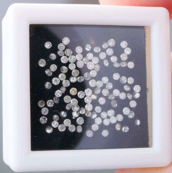 Heavy! .81ct set of REAL round brilliant Diamonds!