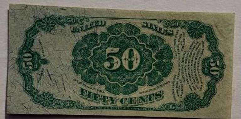 CH CU 50 Cent Bob Hope Fractional Currency Note