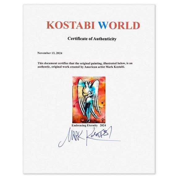 "Embracing Eternity" by Mark Kostabi