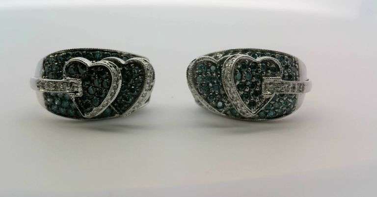 Blue Diamond Earrings