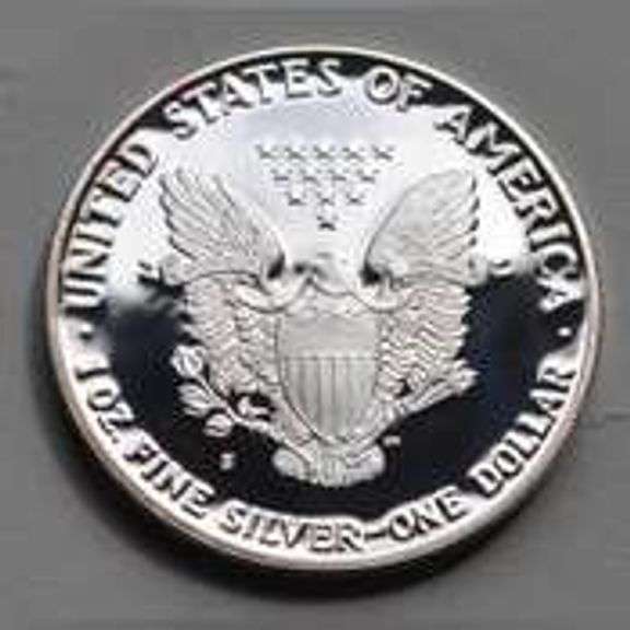 1986 S Proof Silver Eagle with Box and Paper
