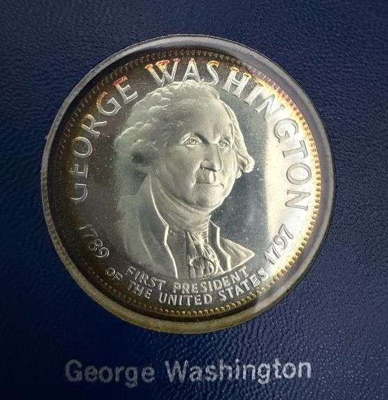 Franklin Mint Presidents Sterling Silver Medals 36 Total